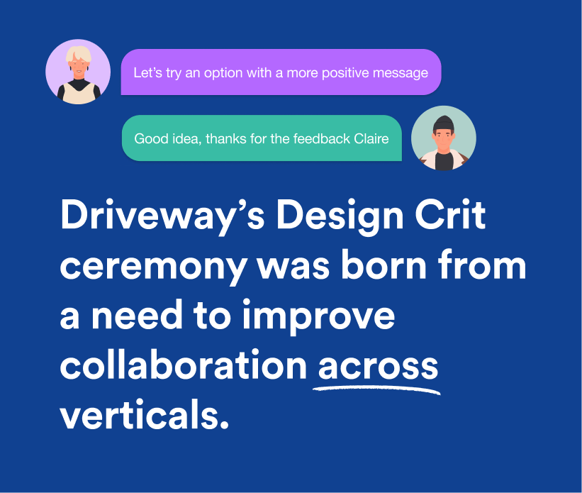 Design crit ceremony visuals and tools